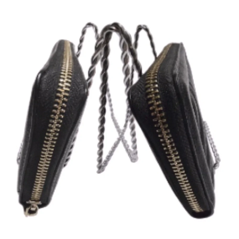 The Victoria Large Zipped Wallet Black - Picture 3 of 7